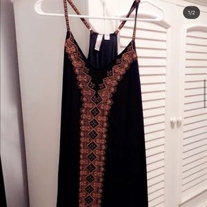 CUTE NAVY AND CORAL DRESS